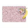 Kronkelende lijn - Magenta - Crème Placemat vinyl groot 368 -zzzproduct_Kitchenyeah-website