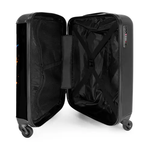 Grappige varken met hoed illustratie NBS - Handbagage koffer - Kinderen Unisex middel -binnenkant