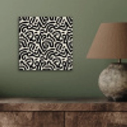 Modern - Abstract - Zwart aluminium wit klein 46 -sfeer2
