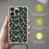 Botanisch - Bloemen - Blauw Hoesje iPhone 16 Pro Max met koord klein 804 -sfeer2_NL