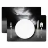 Golfbal - Wazig - Zwart Placemat vinyl groot -zzsfeer2_Kitchenyeah-website