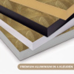 Organisch - Lijnen - Goud Textielframe zwart klein 947 -USP_kleurenNL