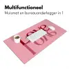 Love - Roze - Spiegeling Muismat XXL klein -sfeer4