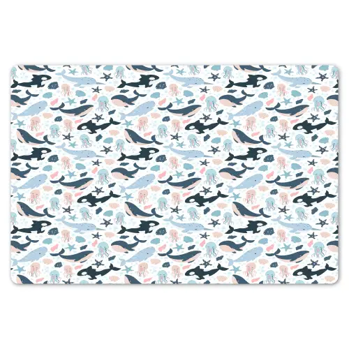 Klein - Oceaan - Walvissen - Octopus Placemat vinyl groot 368 -zzsfeer1_Kitchenyeah-website