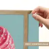 Blad - Anthurium - Stippen - Roze Light Box met batterij (Wandlamp) middel -USP_websiteprintNL