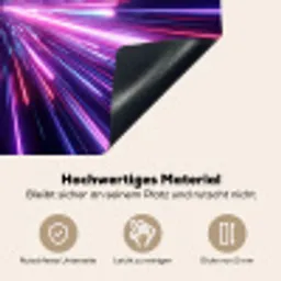 Lichtsnelheid - Ruimte - Roze - Paars Inductie beschemer met haakjes klein -ky-onderkant-de