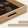 Chimpansee - Stoel - Pak - Bruin Dienblad Rechthoek middel -USP_HandgreepNL
