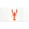 Kreeft - Waterverf - Aquarel - Oranje Muismat XXL klein -3d_leeg