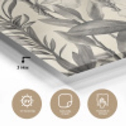 Klassiek - Botanisch - Zwart - Beige plexiglas 5mm klein 11 -sfeer2