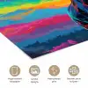 Giraffe - Savanna - Lucht - Gekleurd poster papier klein -closeup_NL
