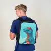 Dino met zonnebril Rugzak - Zwart middel -sfeer8