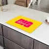 Dream big - Geel - Roze Inductie beschermer vinyl 3mm klein -sfeer8