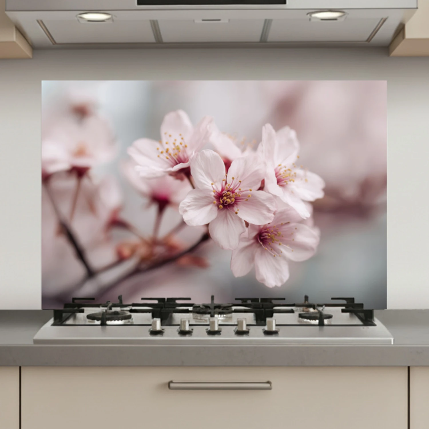 Bloesems - Meeldraden - Geel - Wazig keuken achterwand spatscherm klein -3d_website