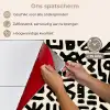 Geometrisch - Figuren - Zwart keuken achterwand spatscherm klein 900 -spatscherm_NL