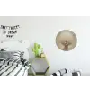 Dromerig - Beige - Paardenbloemzaadjes Wandcirkel aluminium klein -kinderkamer