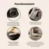 Kosmische Golven met Gouden Sterrenstof Inductie beschermer vinyl 3mm middel -usfeer9_FR