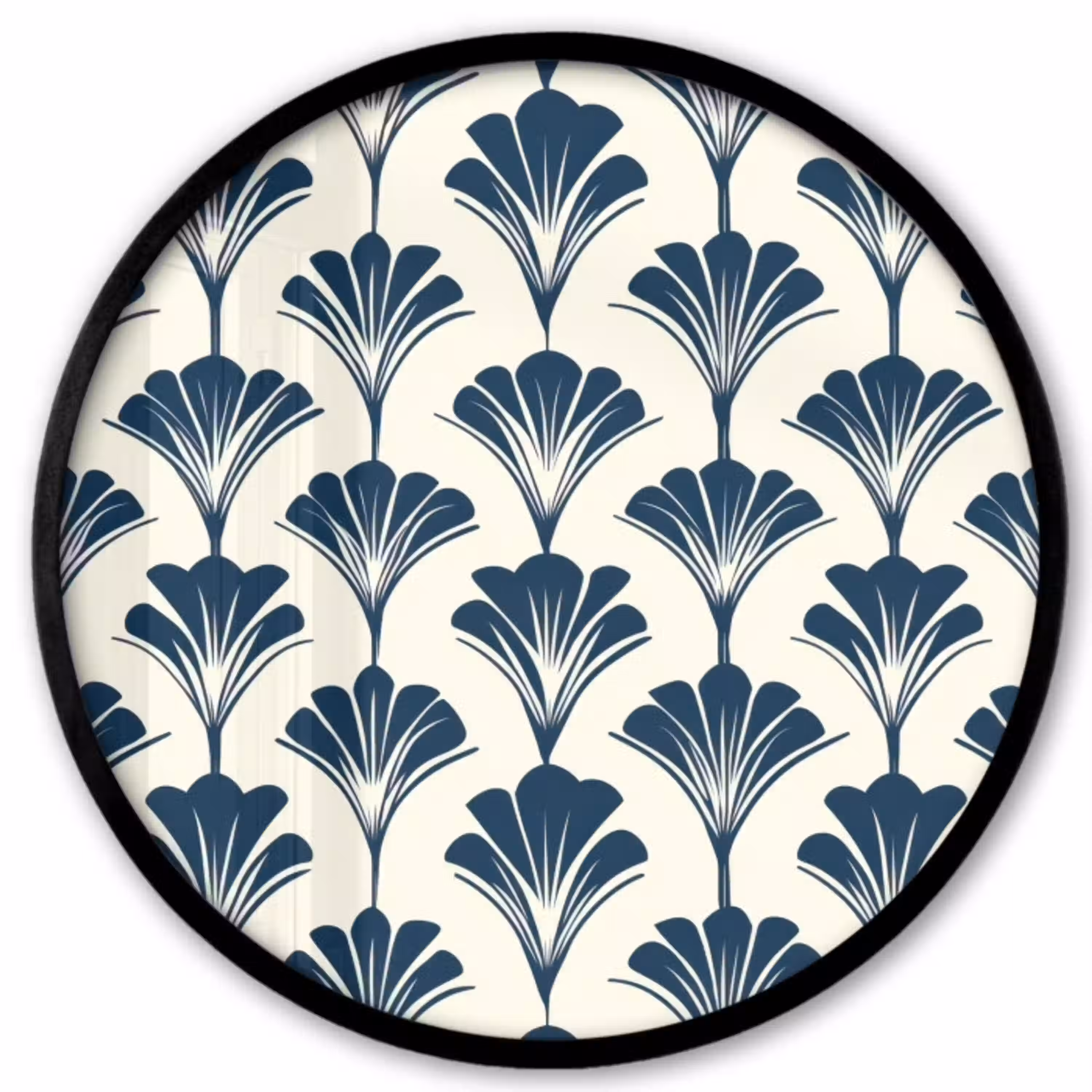 Klassiek - Motief - Blauw Fotolijst rond zonder passe partout klein 856 -3d