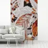 Bladeren - IJs - Winter - Natuur fotobehang vinyl groot -woonkamer