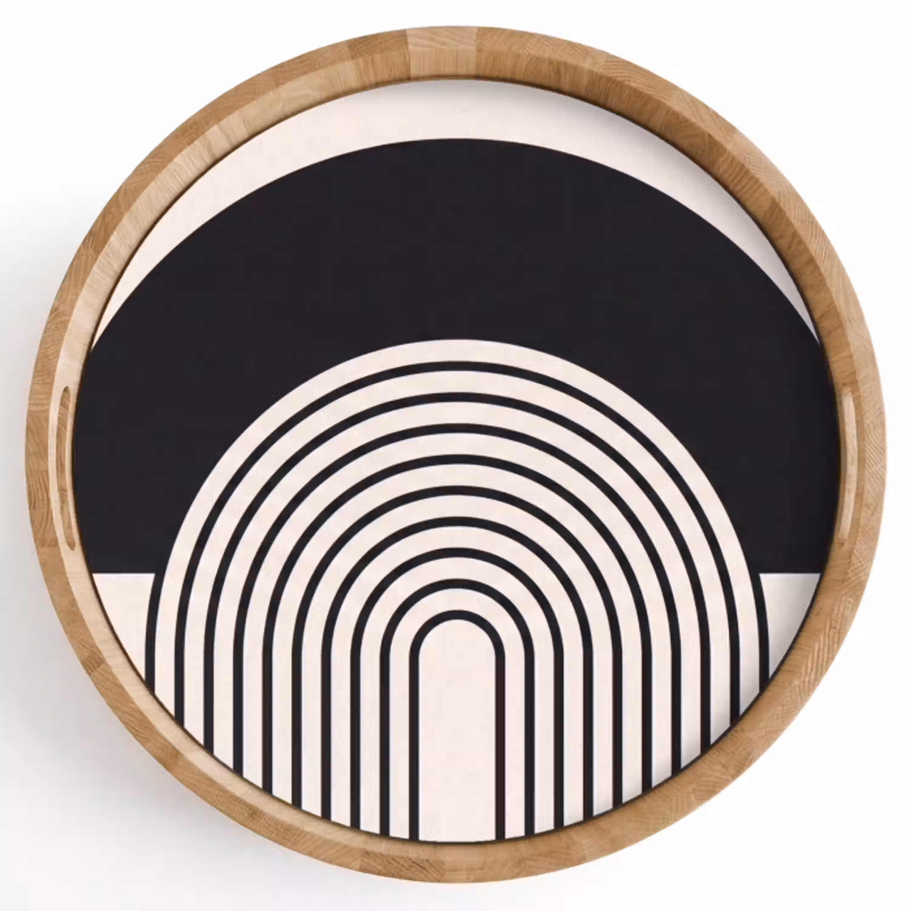 Abstract - Boog - Modern Dienblad Rond middel -z3d_shopping