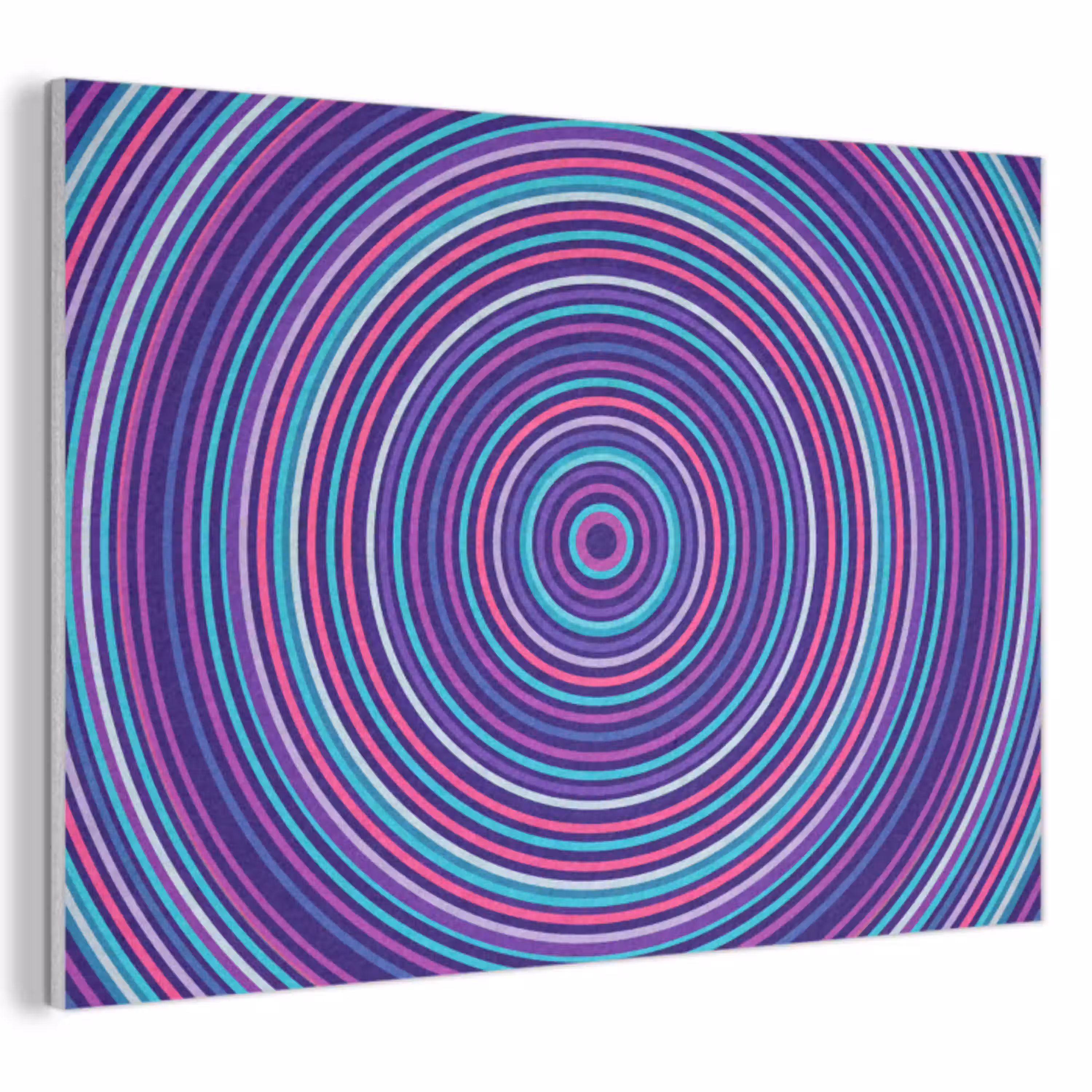 Abstract - Cirkels - Kleurrijk PET vilt klein -3d