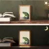Kameleon - Groen - Minimalistisch Light Box met kabel (Tafellamp) klein -sfeer3