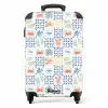 Zomer tegel patroon kleurrijk NBS - Handbagage koffer - Volwassenen Unisex middel -productfoto_recht