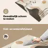 Japandi - Landschap - Beige Inductie beschemer met haakjes klein -ky-schoon-nl