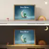 Maan - Ruimtewezen - Blauw Light Box met batterij (Wandlamp kind) middel -sfeer3_kind