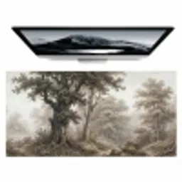 Natuur - Bos - Eik Muismat XXL klein -zzz3d