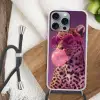 Panter - Zonnebril - Kauwgombel - Roze Hoesje iPhone 16 Pro Max met koord klein -sfeer4