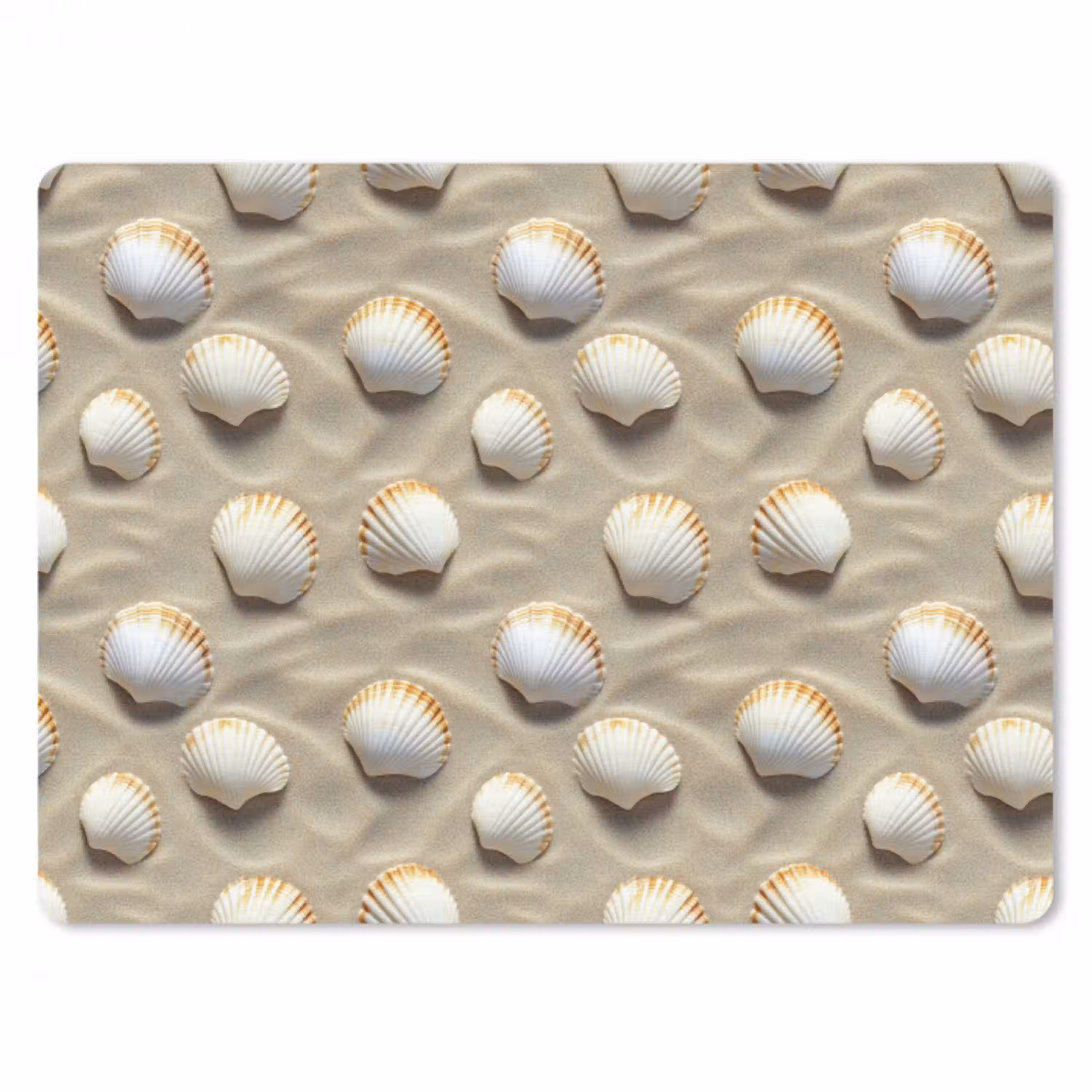 Schelpen - Zand - Maritiem muismat rubber klein 262 -3d