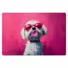 Pink - Hond - Bubbel Placemat vinyl groot -zzsfeer1_Kitchenyeah-website