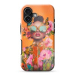 Vlinders - Vrouw - Zonnebril - Kleurrijk Toughcase MagSafe Apple iPhone 17 klein -3d
