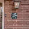 Donkergrijze stenen - Klassiek Naambord Vierkant klein -sfeer7-XS