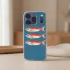 Vissen - Rood - Blauw Telefoonhoesje iPhone 17 Pro klein -sfeer2