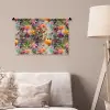 Zomers - Kleurrijk - Patroon - Bloemen Wandkleed katoen klein 269 -sfeer4