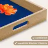 Bloem - Oranje - Bladeren Dienblad Rechthoek middel -USP_HandgreepNL