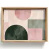 Vormen - Abstract - Cirkel - Zwart Dienblad Rechthoek middel -z3d_shopping