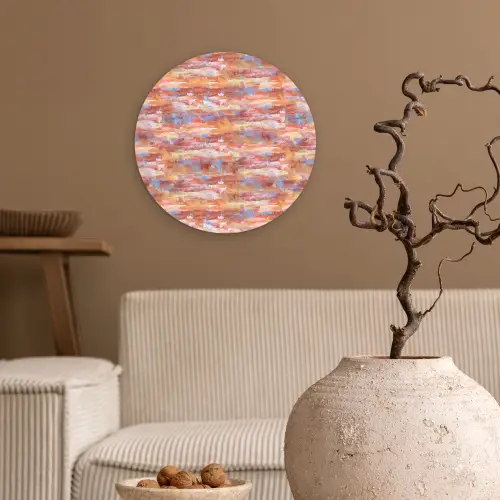 Vloeiend - Olie - Verf - Kleur Wandcirkel plexiglas klein 852 -sfeer1
