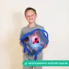 Rood Ruimtewezen in Kosmische Dans Kinderrugzak - Blauw middel -sfeer1_NL