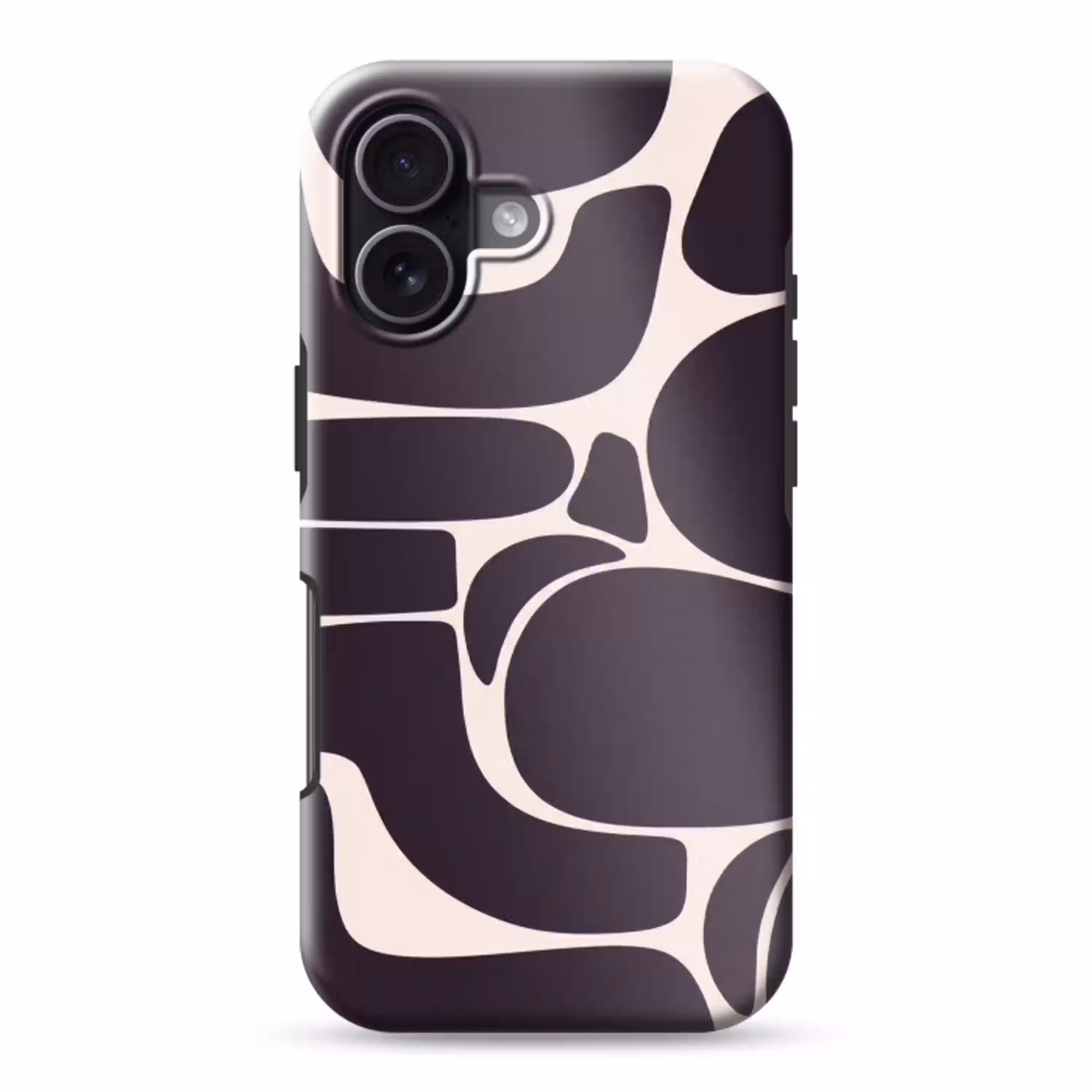 Patroon - Organisch - Zwart Toughcase MagSafe Apple iPhone 17 klein -3d