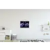Porselein- Kersen - Delfts - Blauw textielposter latten blank klein -kinderkamer