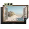 Doorkijk - Helmgras - Duinen - Zee - Landschap Inductie beschemer met haakjes klein -3d