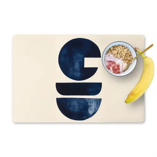 Vormen - Blauw - Abstract Placemat vinyl groot -zzzproduct_Kitchenyeah-website