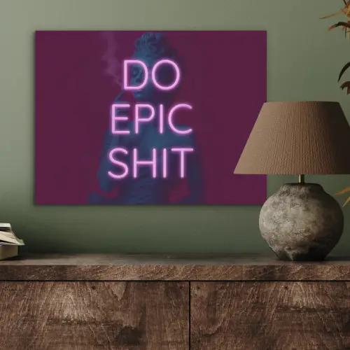 Buste - Neon - LED - Letters PET vilt klein -sfeer2