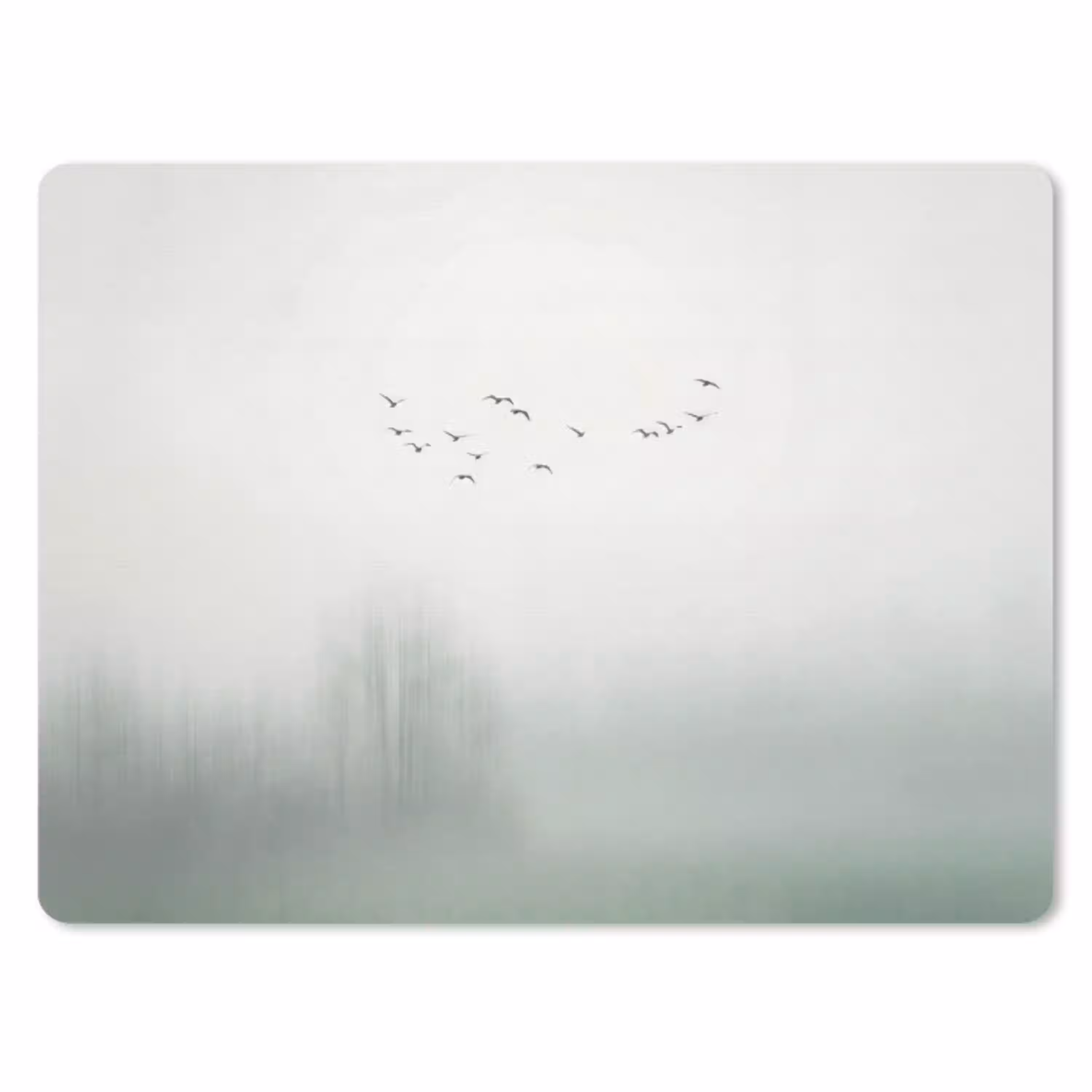 Vogel - Vlucht - Natuur - Minimalistisch muismat rubber klein -3d