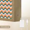 Retro - Disco - Golven - Kleur Light Box met batterij (Wandlamp) middel 907 -USP_websiteoplaadbaarNL