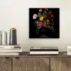 Bloemen - Vrolijk - Vaas aluminium wit klein -sfeer1