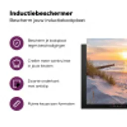 Strand - Zonsondergang - Natuur - Landschap Inductie beschermer vinyl 3mm middel -zzzzzzz-cc-usp