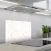 Terrazzo -  Patroon - Wit - Perzik keuken achterwand spatscherm klein 900 -3d_schuin